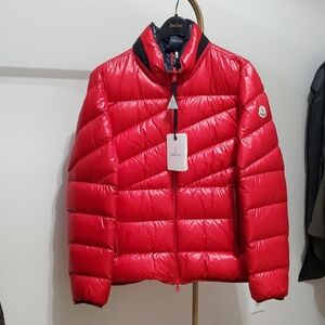Moncler Men's Vibrant Red Quilted Jacket